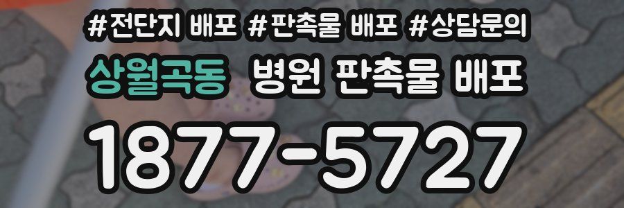 상월곡동 병원 판촉물 배포