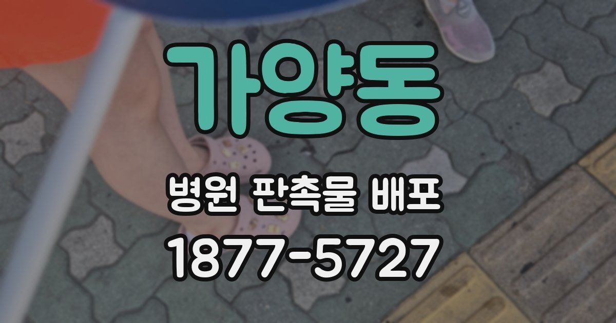 가양동 병원 판촉물 배포