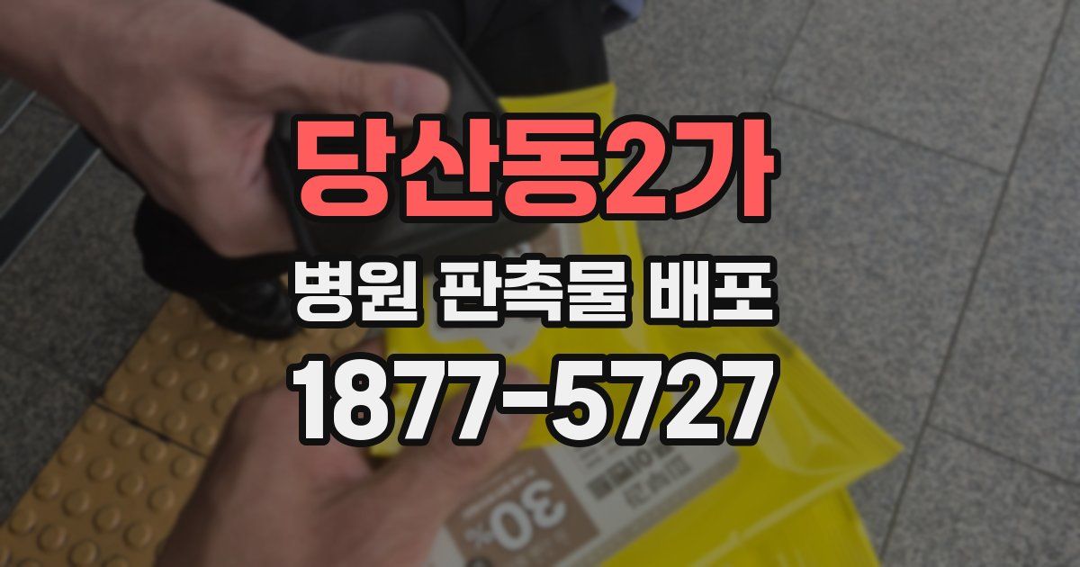 당산동2가 병원 판촉물 배포