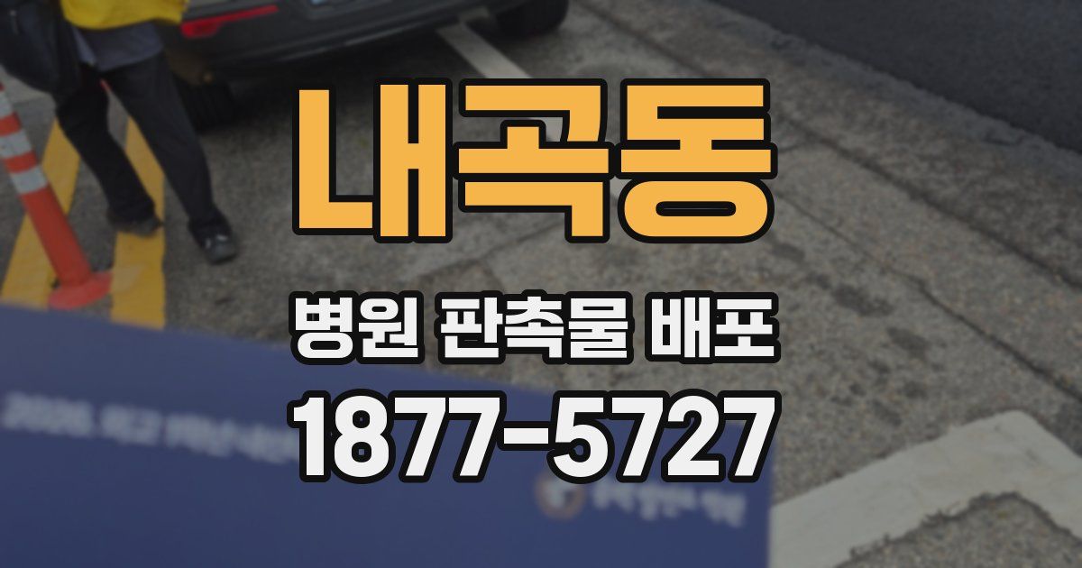 내곡동 병원 판촉물 배포