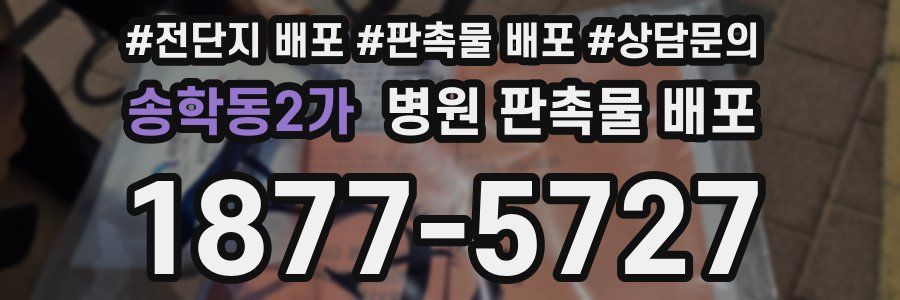 송학동2가 병원 판촉물 배포