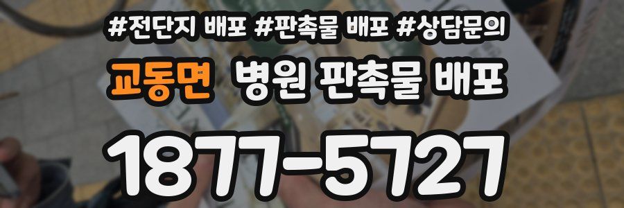 교동면 병원 판촉물 배포