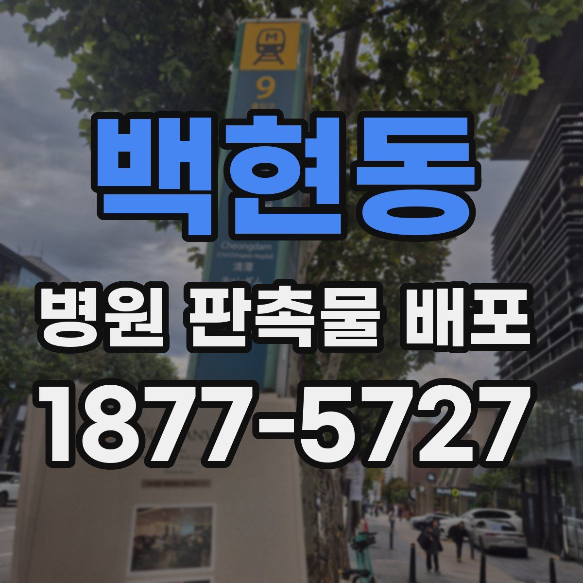 백현동 병원 판촉물 배포