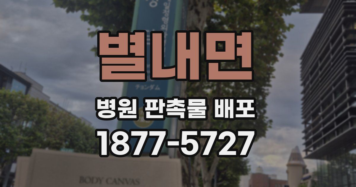 별내면 병원 판촉물 배포