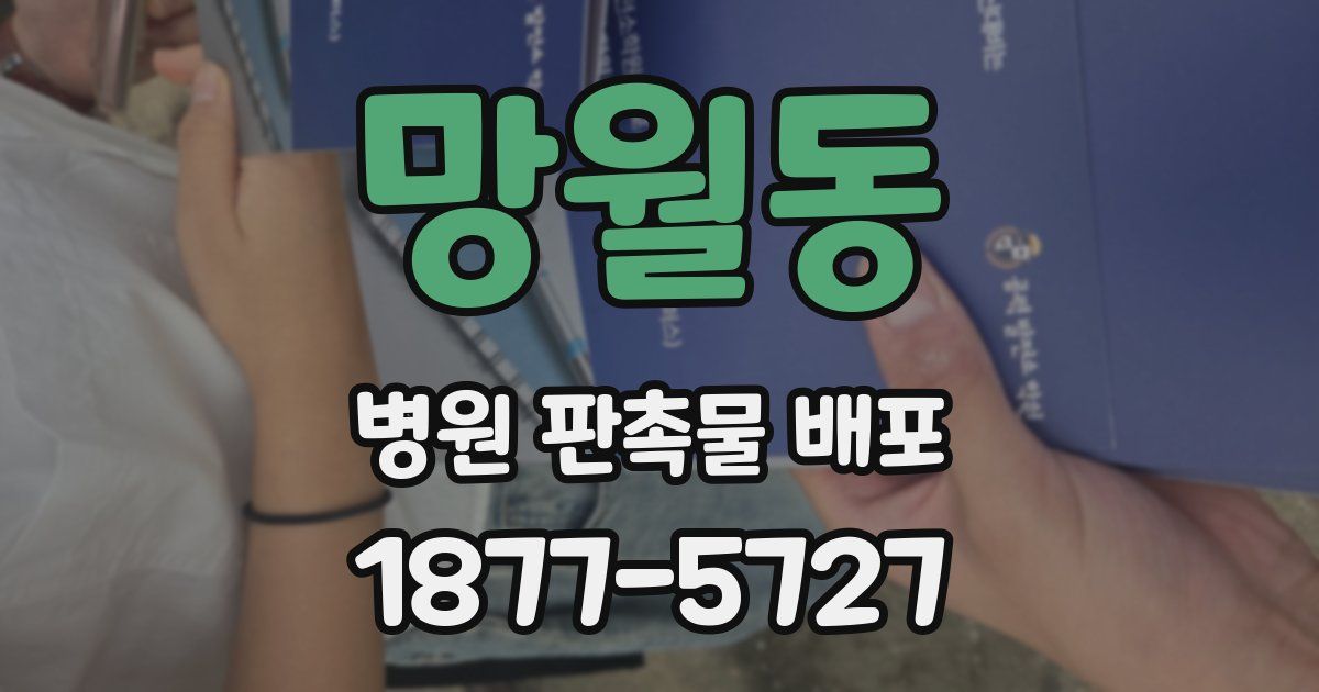 망월동 병원 판촉물 배포