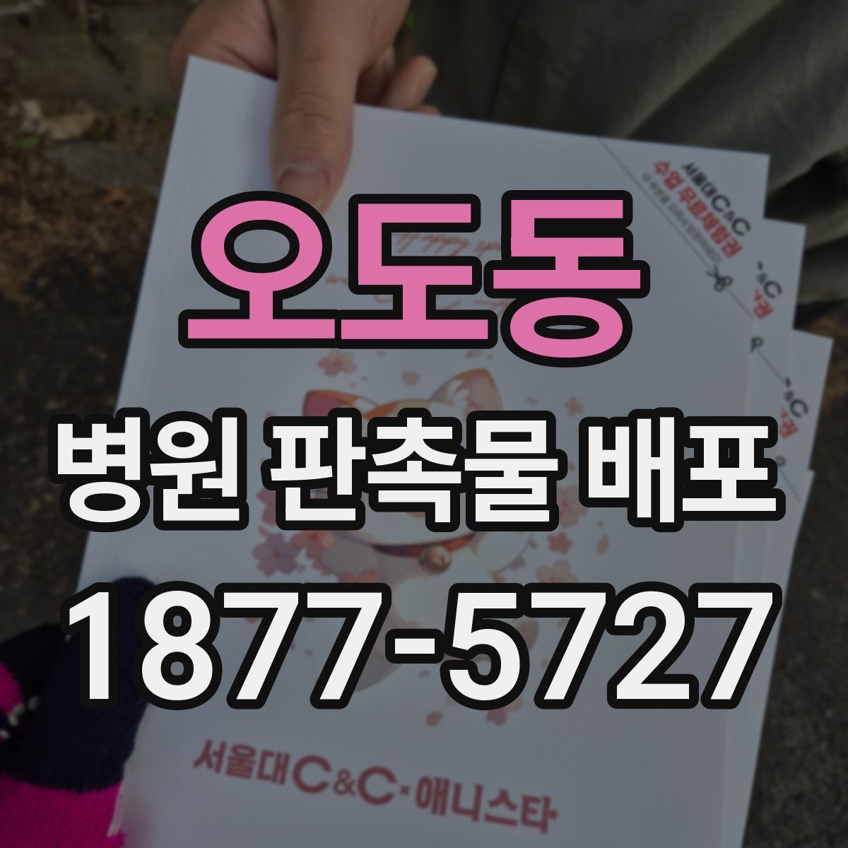 오도동 병원 판촉물 배포