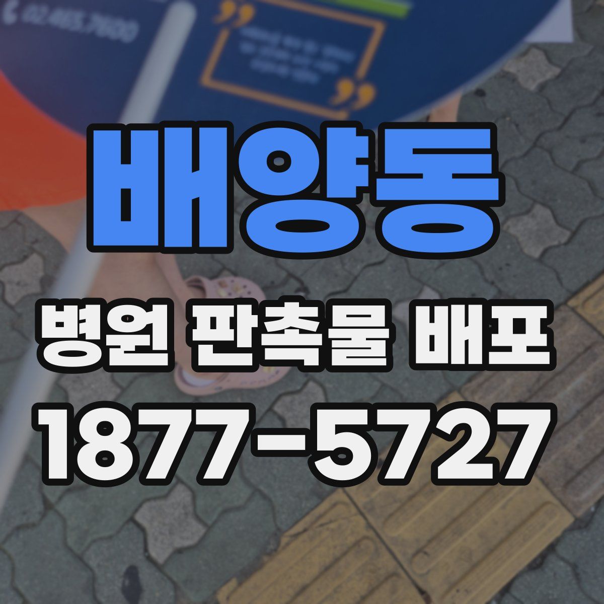 배양동 병원 판촉물 배포