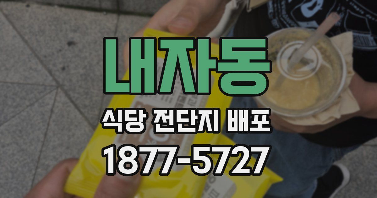 내자동 식당 전단지 배포
