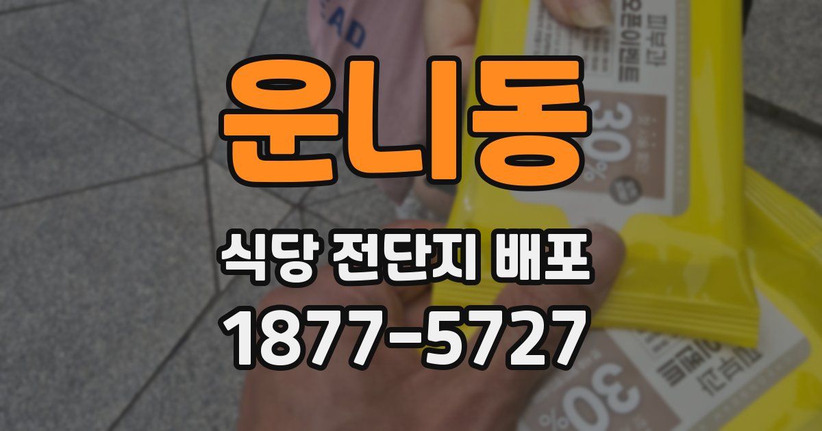 운니동 식당 전단지 배포