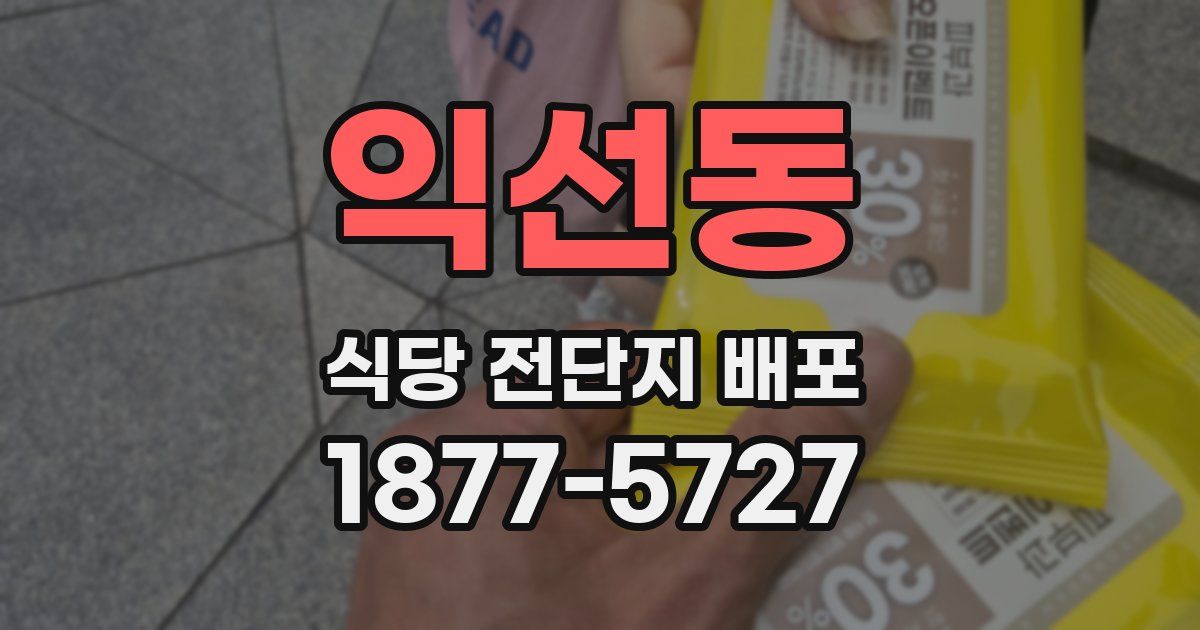 익선동 식당 전단지 배포