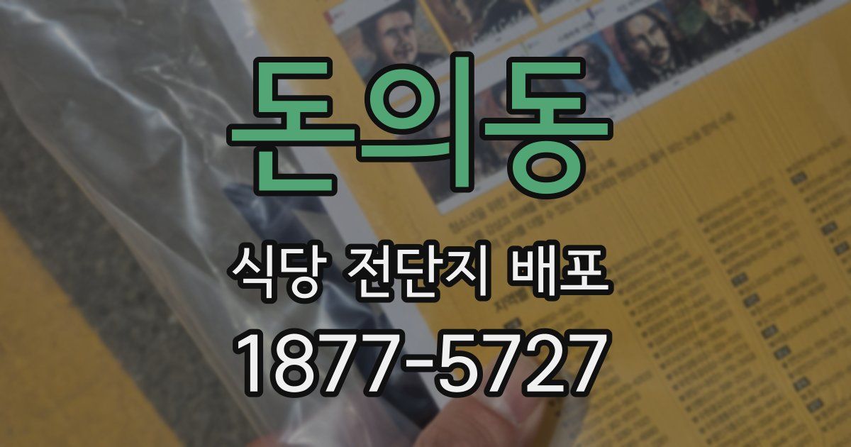돈의동 식당 전단지 배포