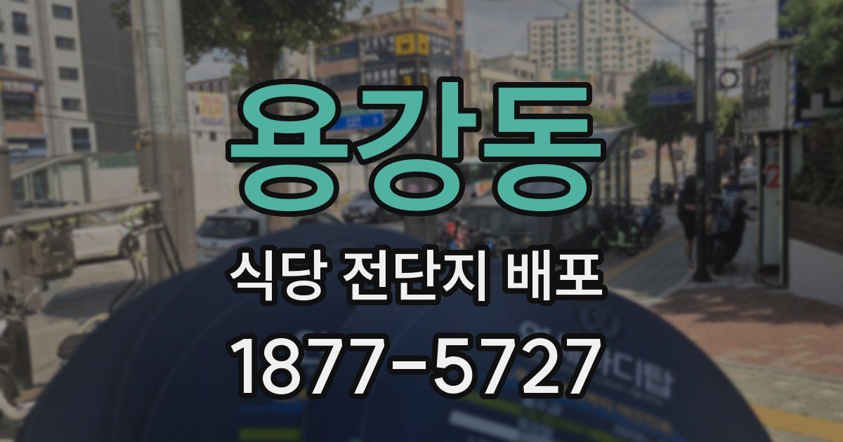 용강동 식당 전단지 배포