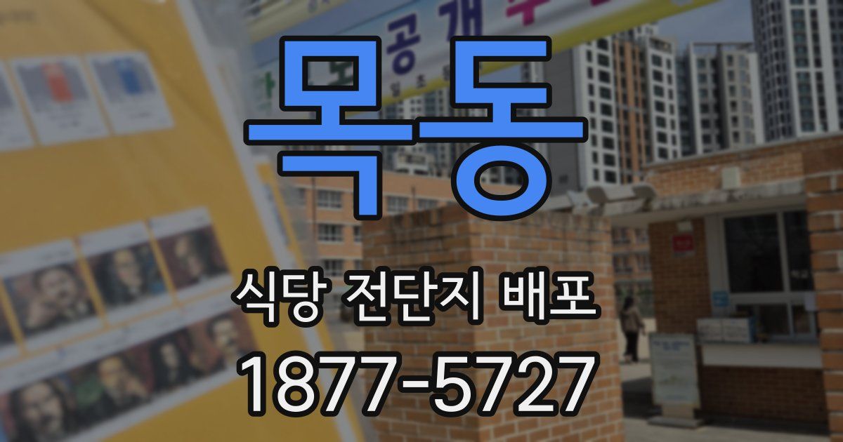 목동 식당 전단지 배포