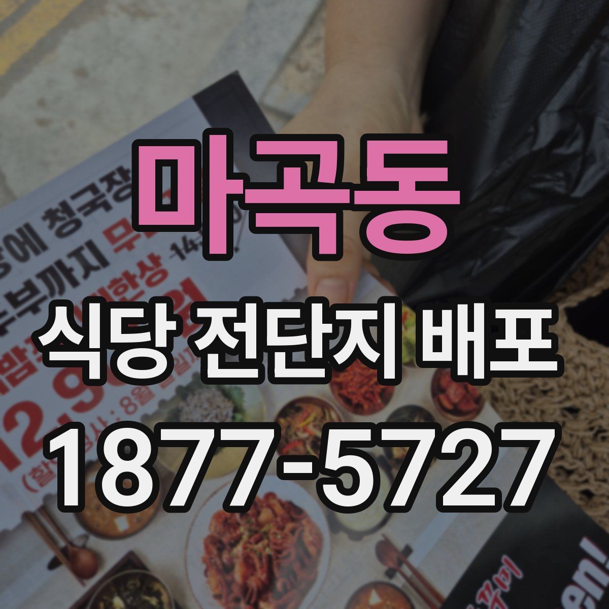 마곡동 식당 전단지 배포