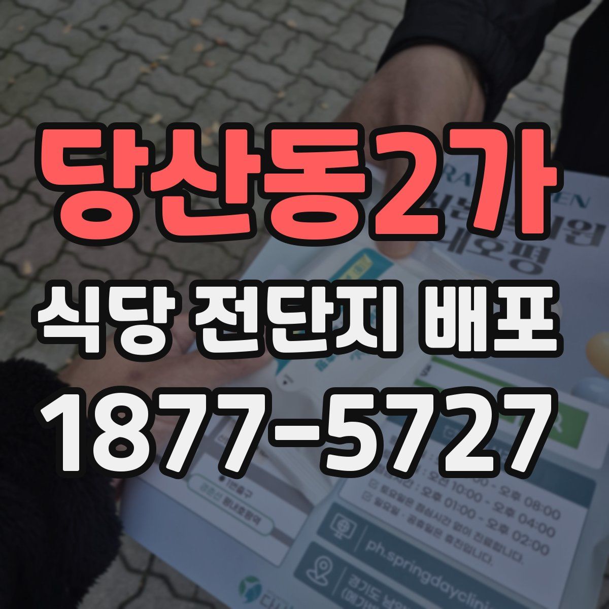 당산동2가 식당 전단지 배포