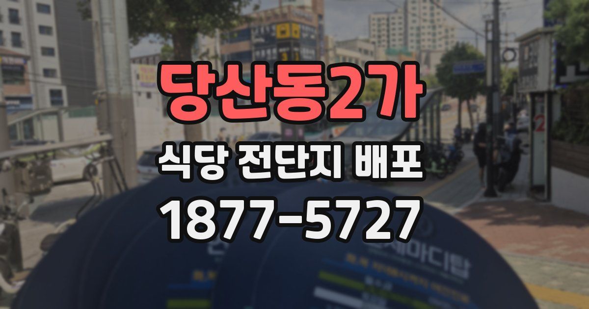 당산동2가 식당 전단지 배포