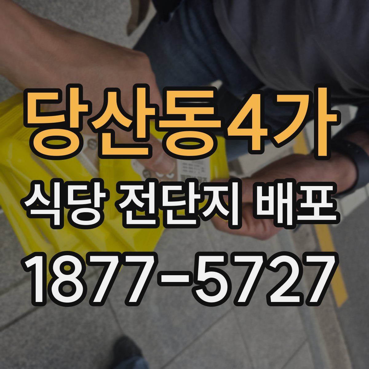 당산동4가 식당 전단지 배포