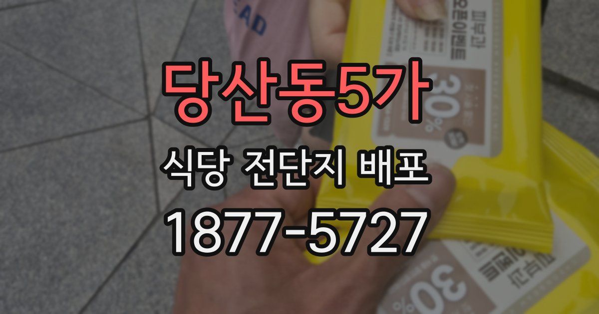 당산동5가 식당 전단지 배포