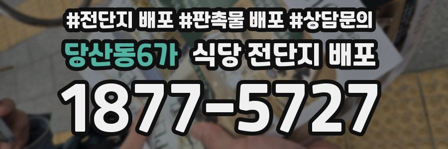 당산동6가 식당 전단지 배포