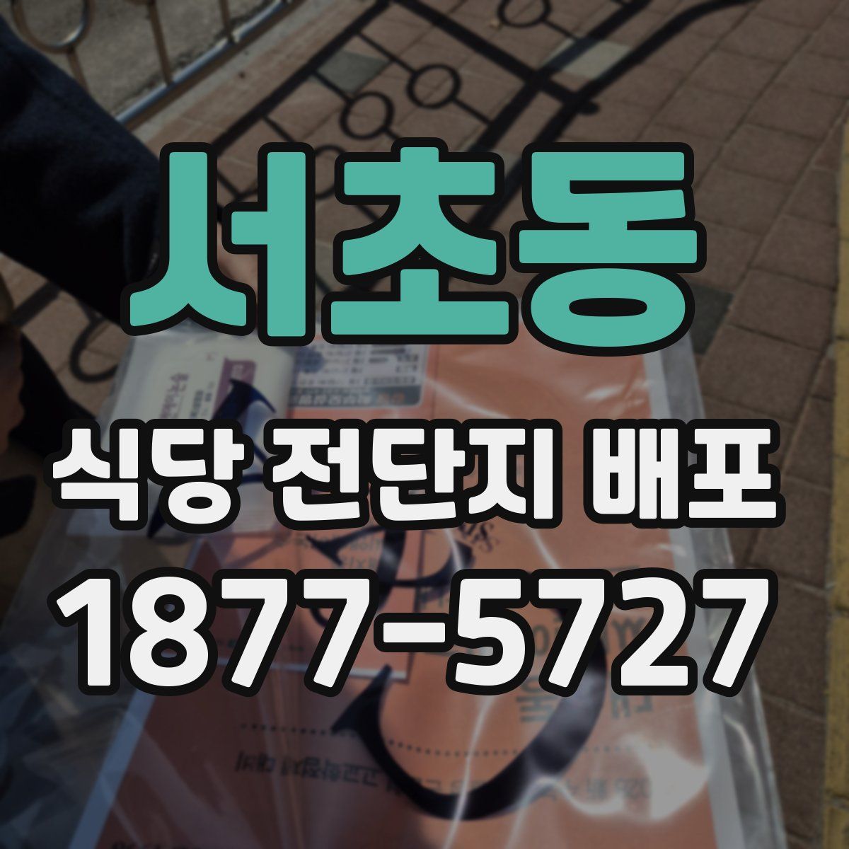 서초동 식당 전단지 배포