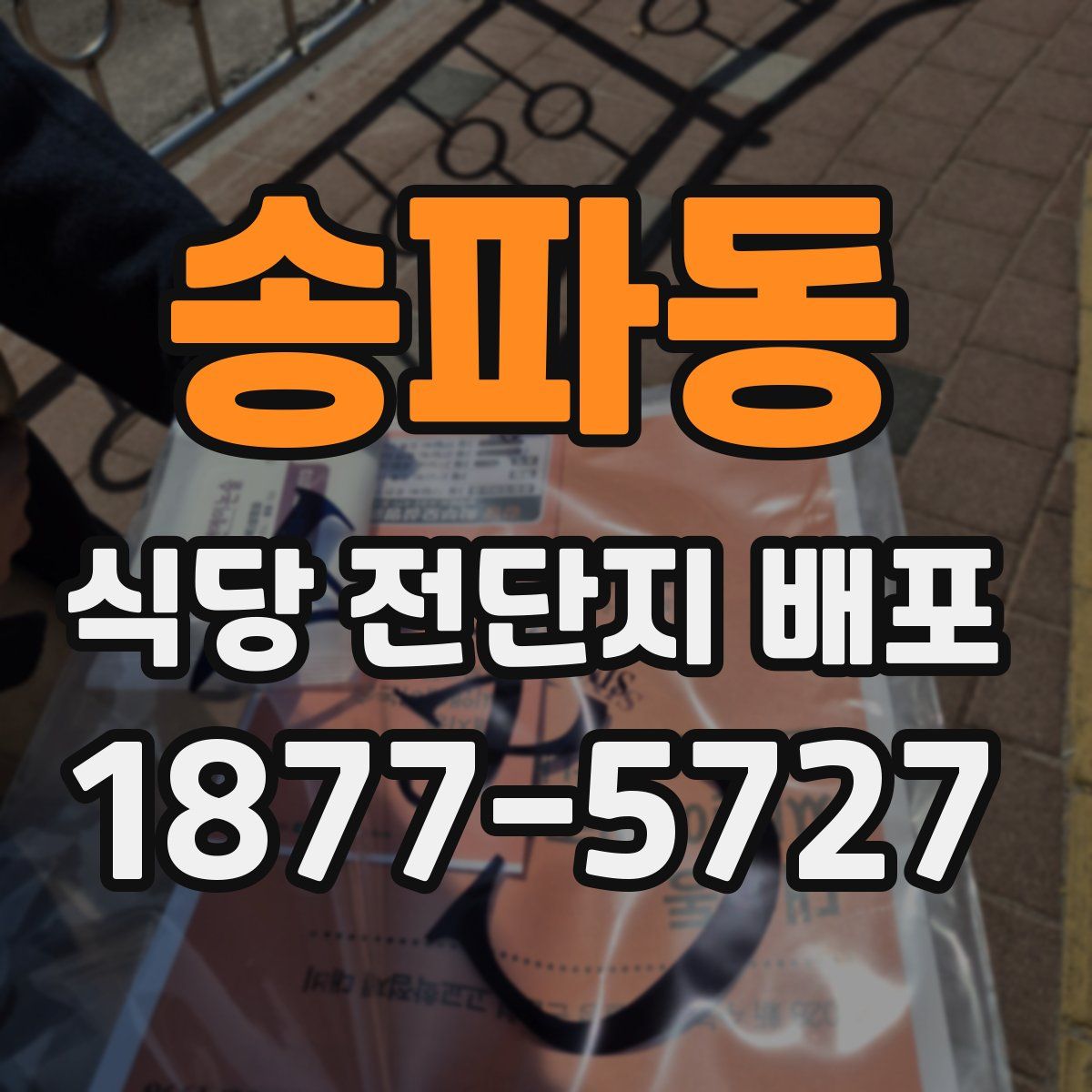 송파동 식당 전단지 배포