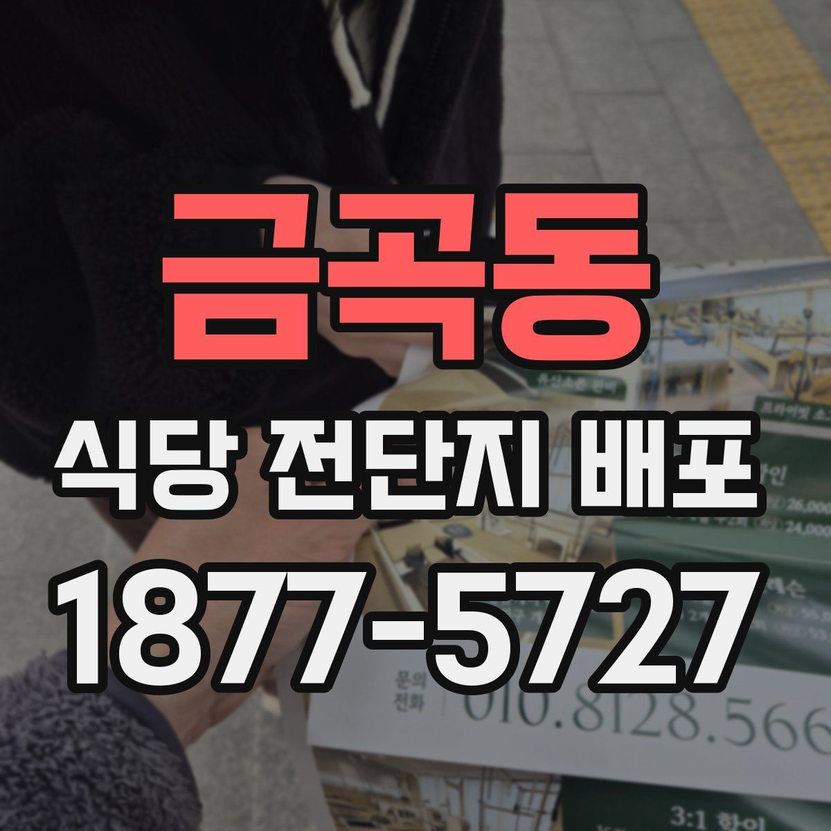 금곡동 식당 전단지 배포
