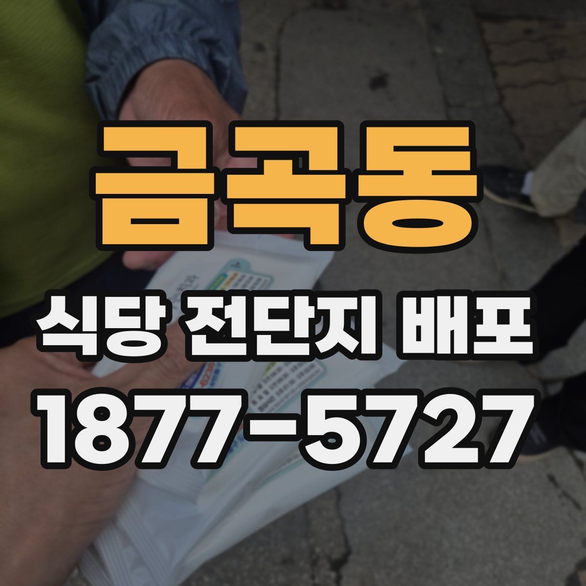금곡동 식당 전단지 배포