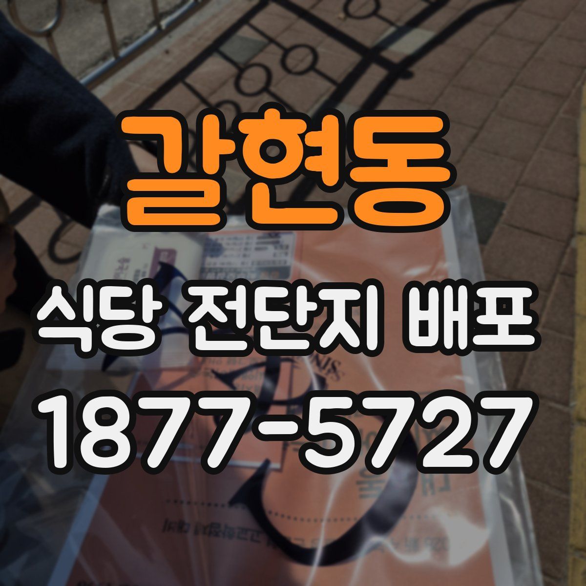 갈현동 식당 전단지 배포