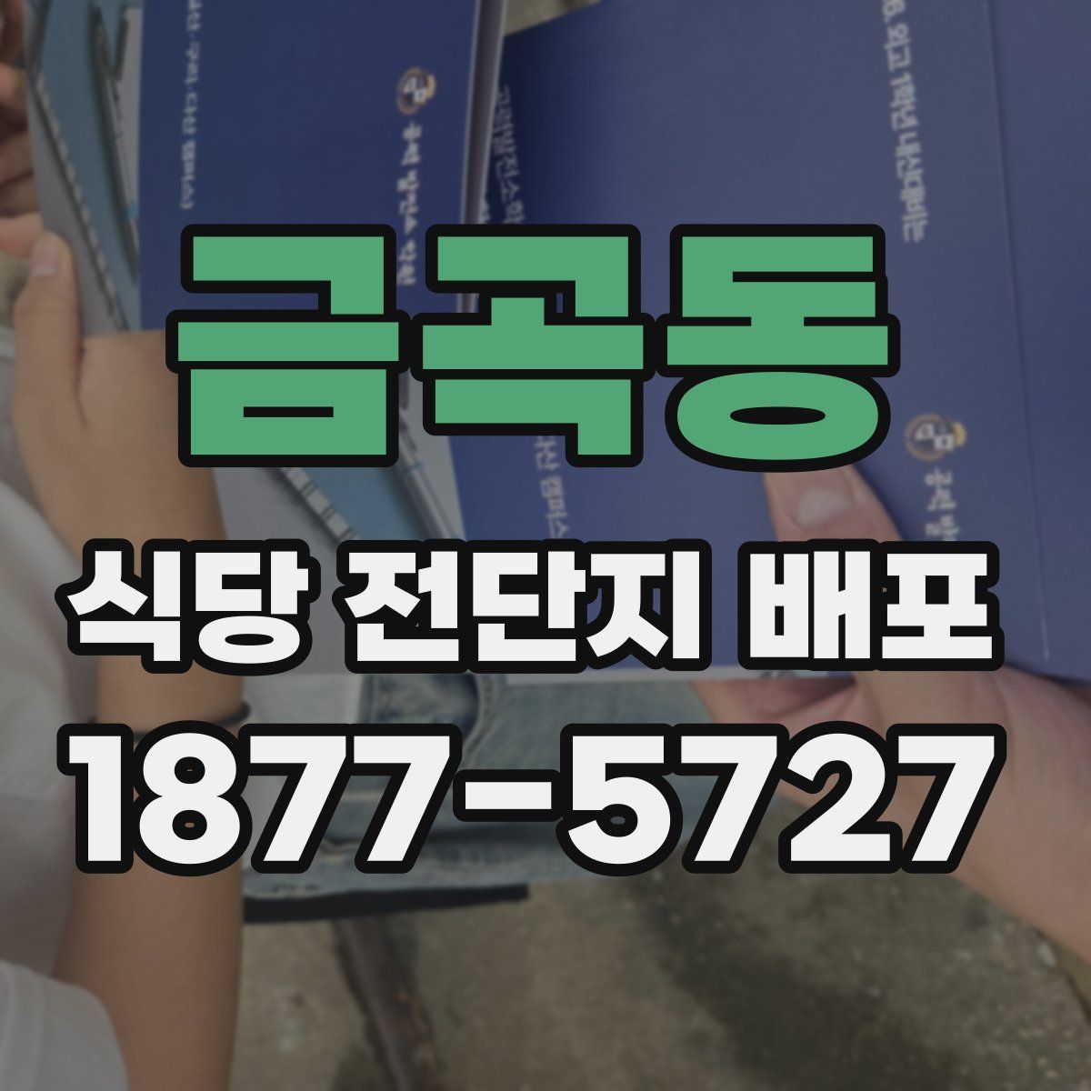 금곡동 식당 전단지 배포