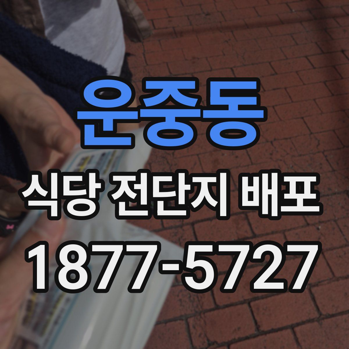 운중동 식당 전단지 배포