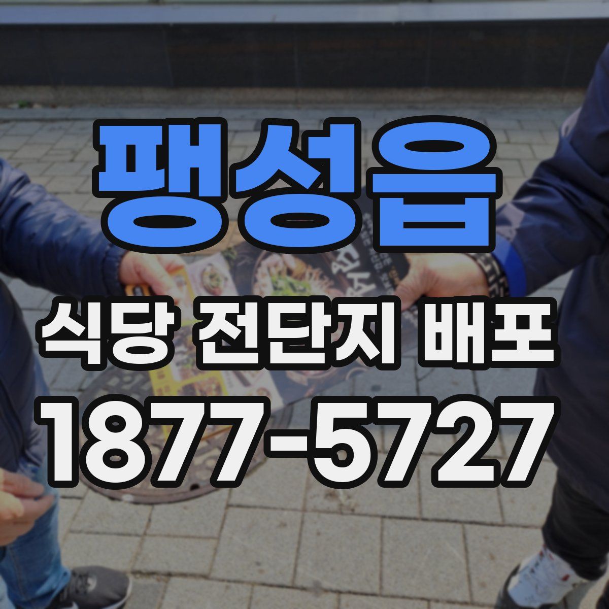 팽성읍 식당 전단지 배포