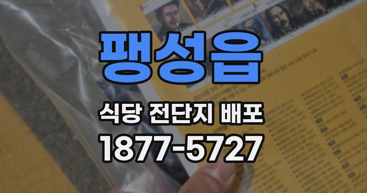 팽성읍 식당 전단지 배포