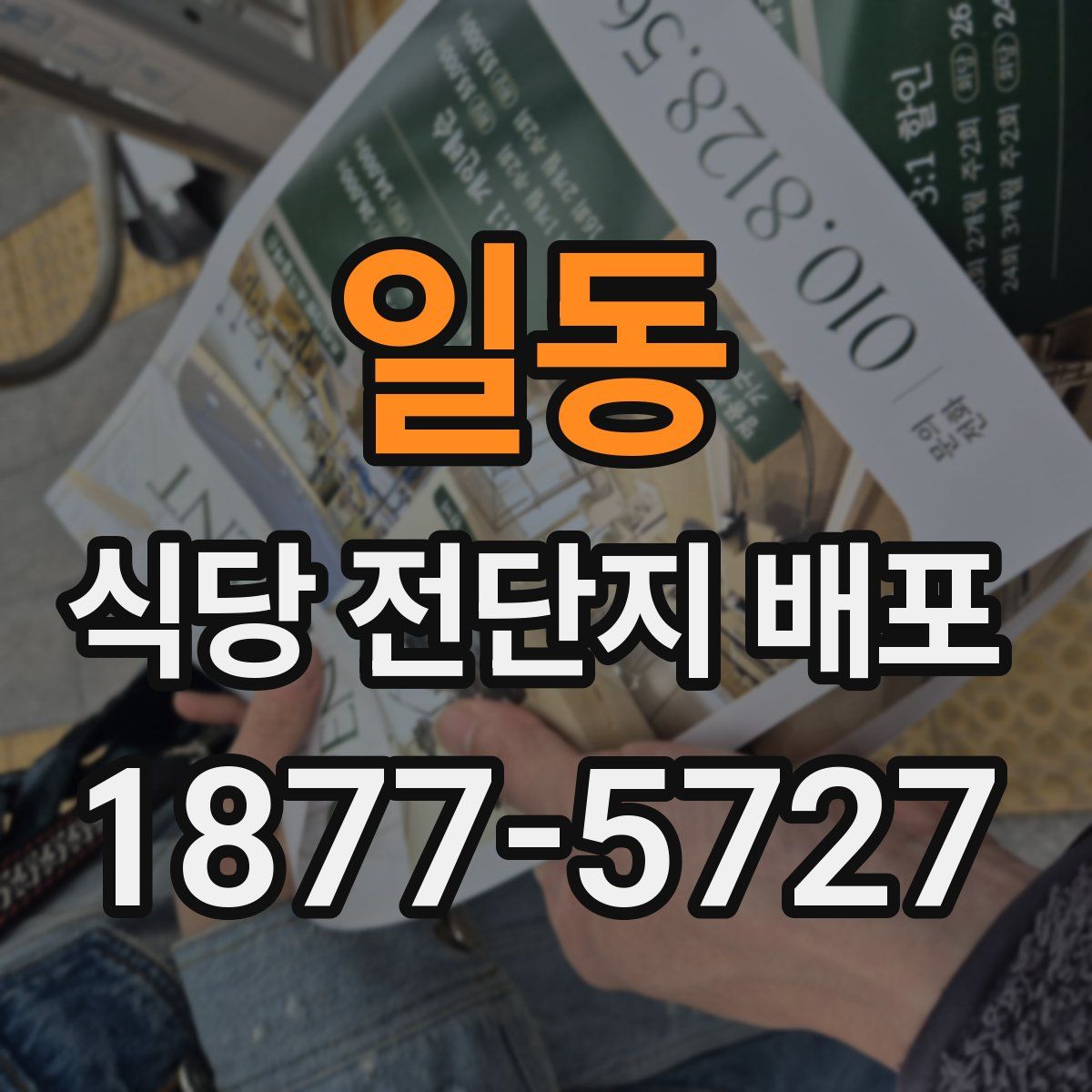 일동 식당 전단지 배포