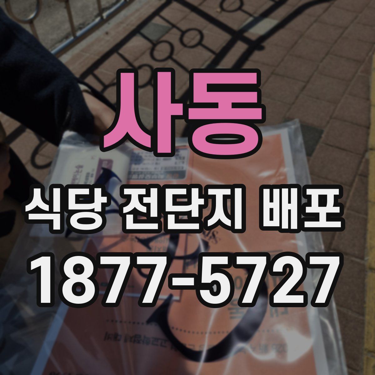 사동 식당 전단지 배포