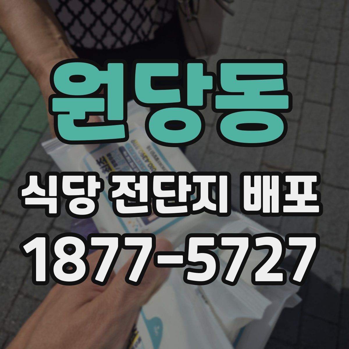 원당동 식당 전단지 배포
