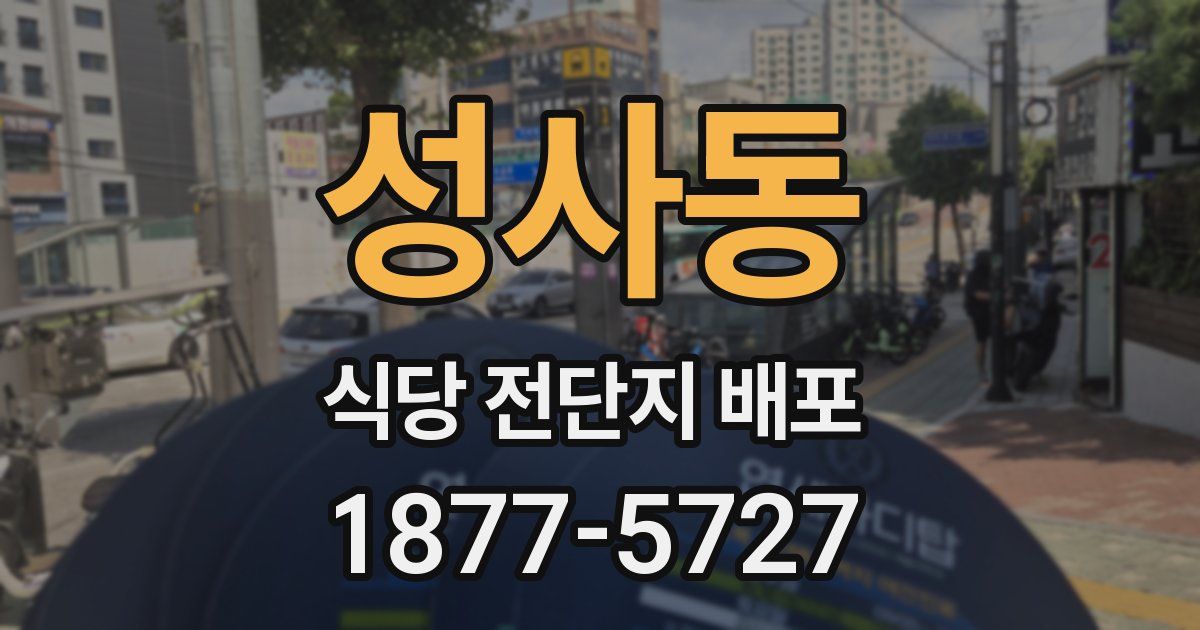 성사동 식당 전단지 배포