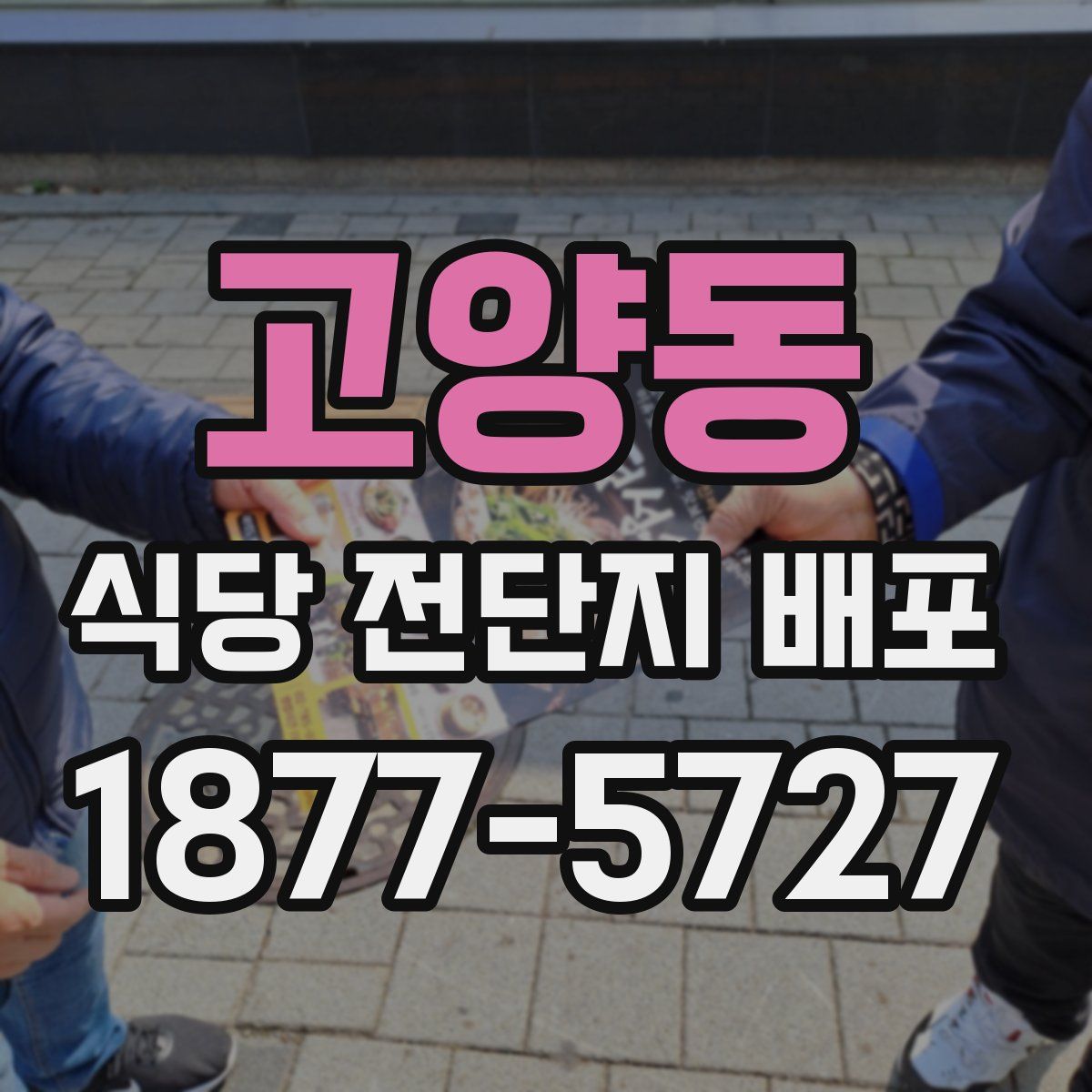 고양동 식당 전단지 배포