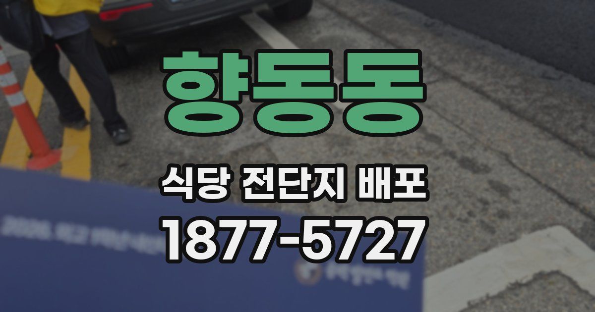 향동동 식당 전단지 배포