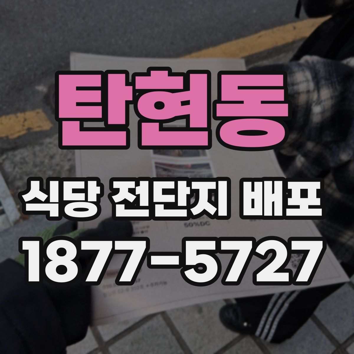 탄현동 식당 전단지 배포