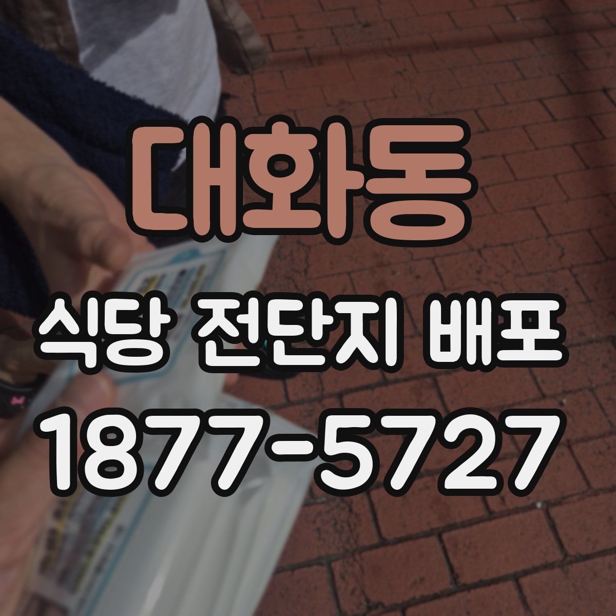 대화동 식당 전단지 배포