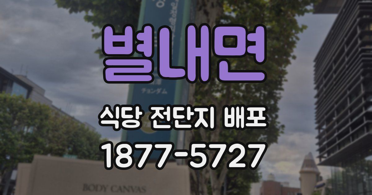 별내면 식당 전단지 배포