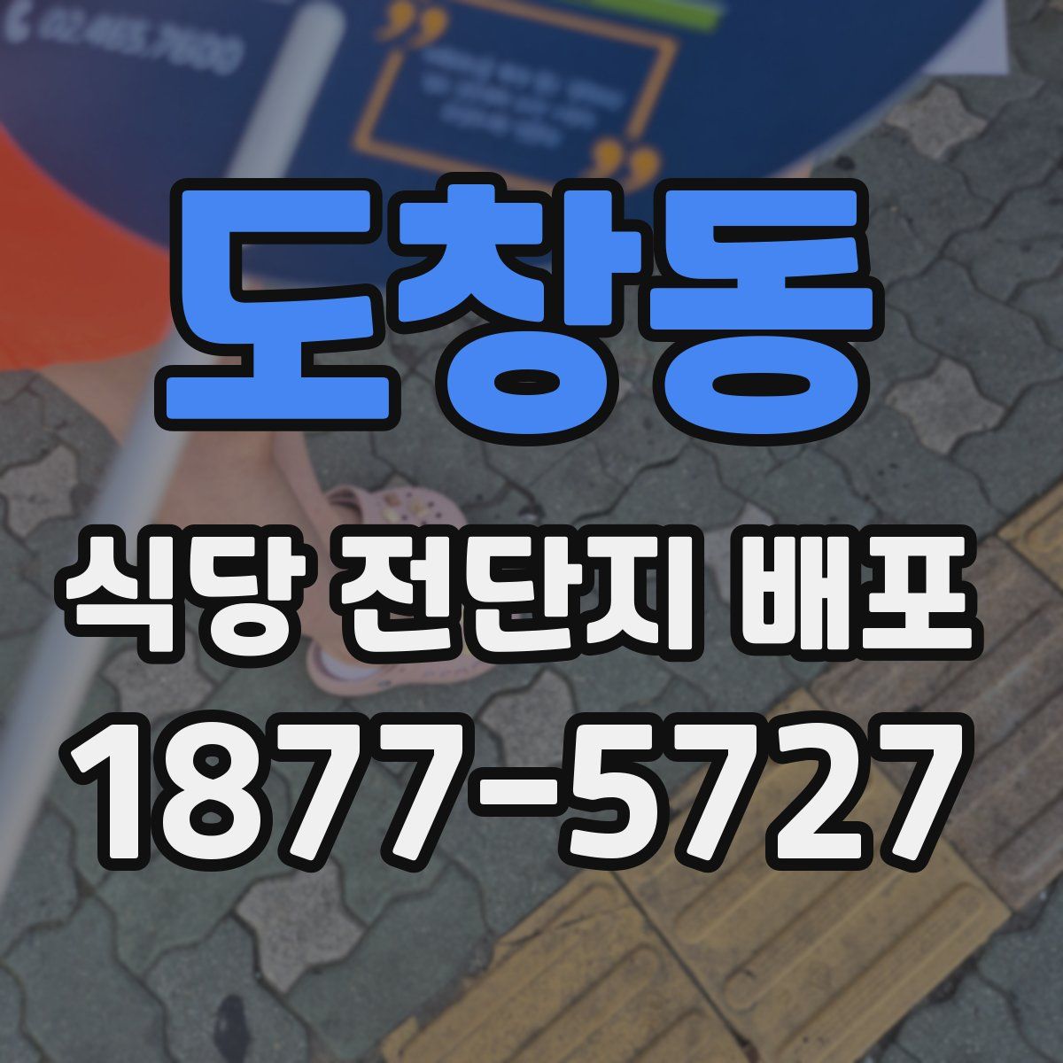 도창동 식당 전단지 배포