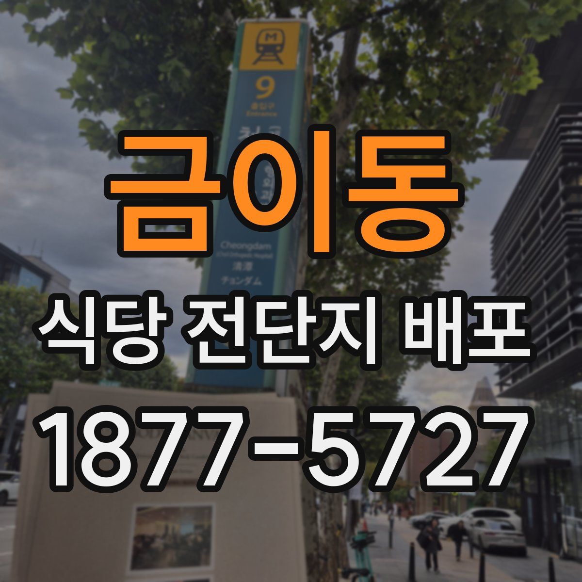 금이동 식당 전단지 배포