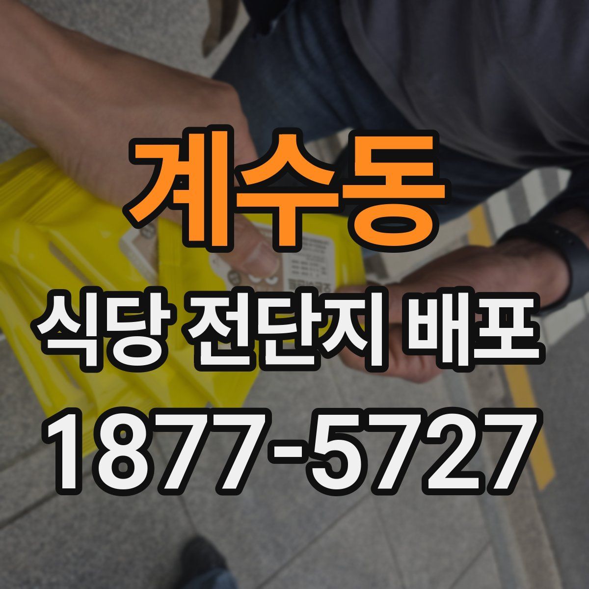계수동 식당 전단지 배포