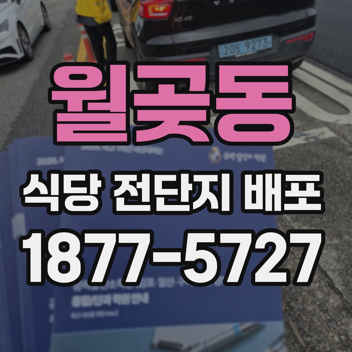 월곶동 식당 전단지 배포
