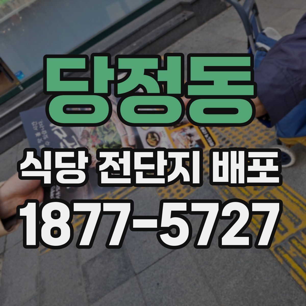 당정동 식당 전단지 배포