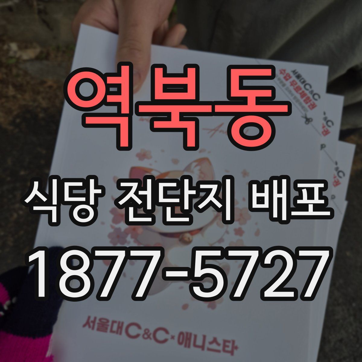 역북동 식당 전단지 배포