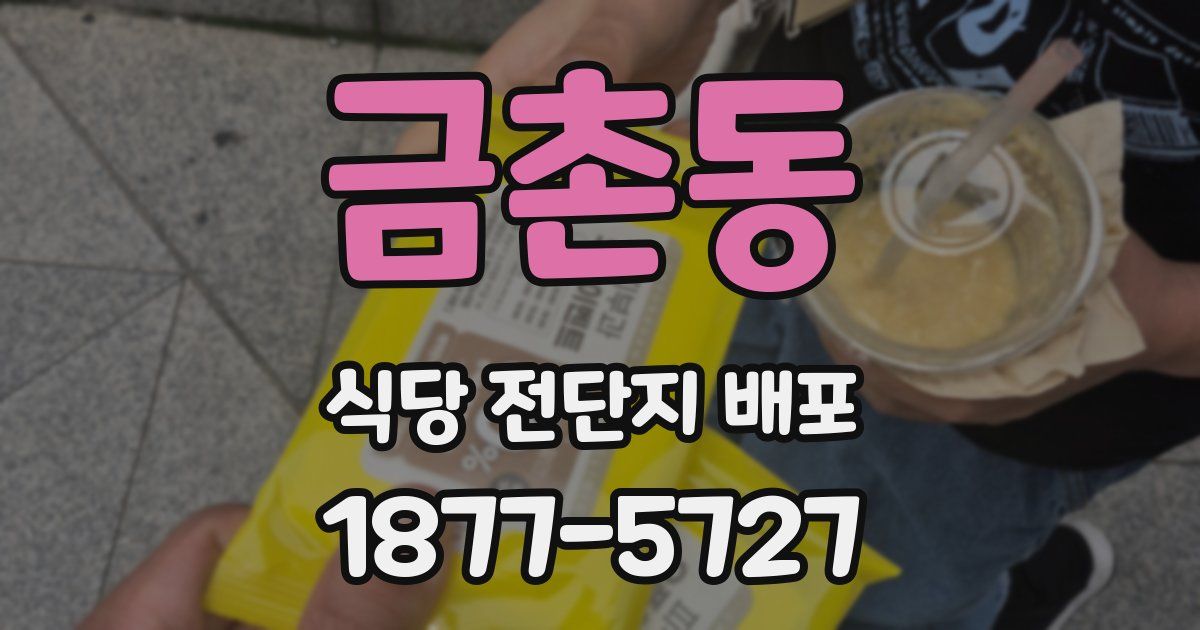 금촌동 식당 전단지 배포
