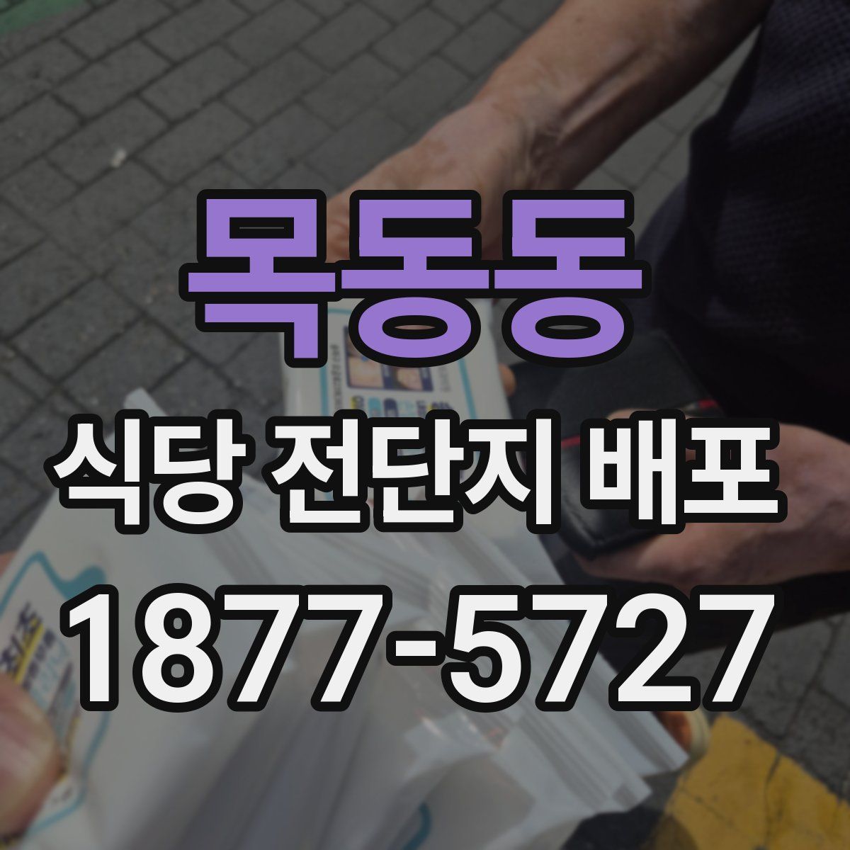 목동동 식당 전단지 배포