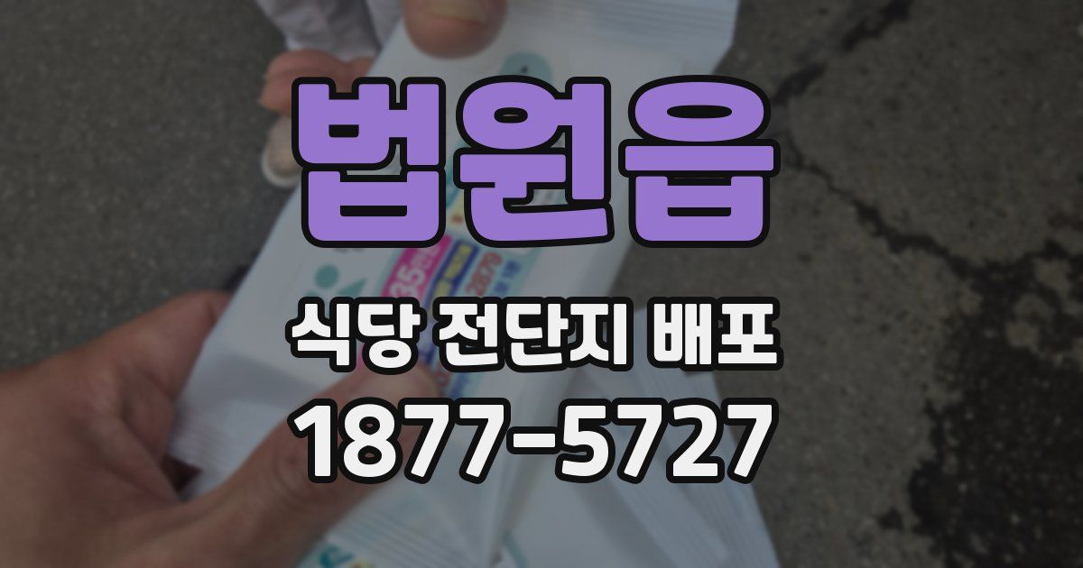 법원읍 식당 전단지 배포